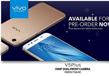 Смартфон Vivo V5 Plus с двумя фронтальными камерами, который будет представлен на этой неделе, уже доступен для предзаказа