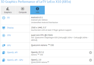 Смартфон LeEco X10 (X85x) получил четыре камеры и 6 ГБ ОЗУ
