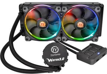 СВО Thermaltake Water 3.0 Riing RGB 280, Water 3.0 Riing Red 280 и Water 3.0 Riing Red 140 оснащены подсветкой