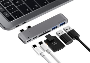Док-станция Dodocool DC52 Dual USB-C предназначена для MacBook Pro 2016/17 