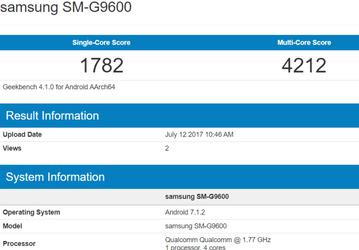 Смартфон Samsung SM-G9600, оснащенный SoC Snapdragon 840, может оказаться младшей версией Galaxy S8