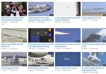 NASA публикует на YouTube архивные пленки