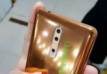 Появились «живые» снимки золотистого варианта Nokia 8