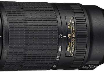 Nikon оснащает полнокадровый объектив AF-P Nikkor 70-300mm f/4.5-5.6E ED VR шаговым двигателем 