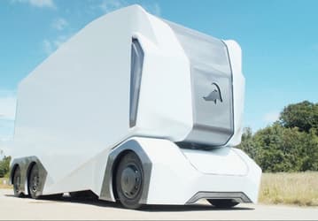 Беспилотный грузовик Einride T-pod похож на автомобиль будущего и не имеет кабины