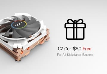 Cryorig обещает бесплатный процессорный охладитель C7 Cu каждому участнику сбора средств на выпуск корпуса Taku