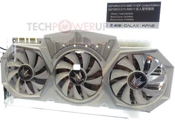 Графический процессор 3D-карты Galax GTX 1080 Ti HOF Limited Edition разогнан до 1759 МГц