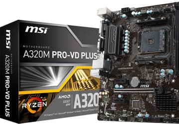 Представлены системные платы MSI B350M Pro-VD и A320M Pro-VD