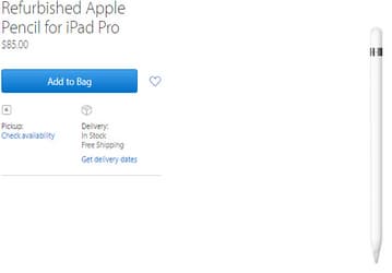 Apple начала продавать подержанные стилусы Apple Pencil за $85