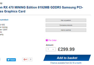 Sapphire предлагает пять моделей 3D-карт Radeon RX Mining Edition для добычи криптовалюты