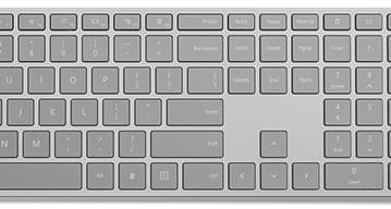 Клавиатура Microsoft Modern Keyboard с дактилоскопическим датчиком стоит $130