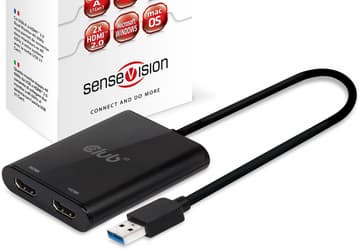 Club 3D SenseVision CSV-1474 превращает один порт USB 3.1 Gen 1 в два порта HDMI 2.0