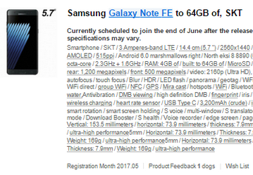 Смартфон Samsung Galaxy Note FE оценен в $625