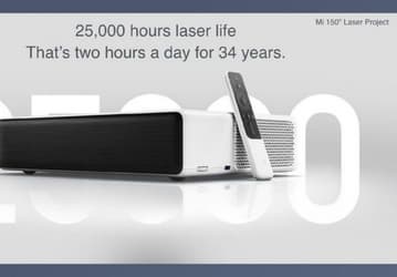 Представлен проектор Xiaomi Mi Laser Projection TV стоимостью $1470: диагональ 150 дюймов с расстояния 50 см