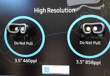 Новый экран Samsung для гарнитур VR характеризуется плотностью пикселей 858 на дюйм
