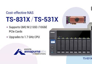 Сетевые хранилища QNAP TS-831X и TS-531X поддерживают карты расширения QNAP QM2 