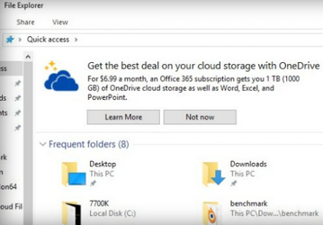 Microsoft стала размещать рекламу непосредственно в проводнике Windows 10