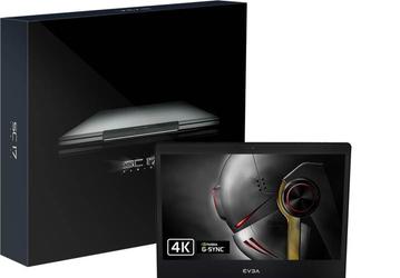 Экран игрового ноутбука EVGA SC17 поддерживает технологию Nvidia G-Sync