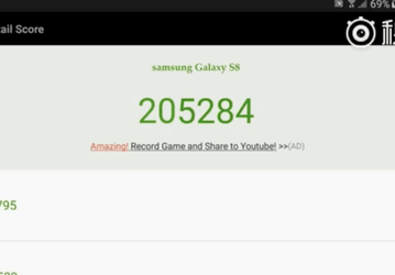 Смартфон Samsung Galaxy S8 набирает в AnTuTu свыше 200 000 баллов, опережая даже iPhone 7 Plus