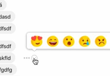 В Facebook Messenger появятся «Реакции», включая кнопку «Не нравится»