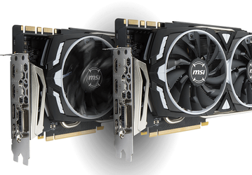 Представлена карта MSI GeForce GTX 1080 Ti ARMOR 11G и ее разогнанный вариант