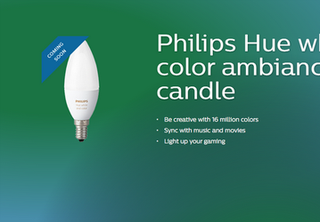 Philips выпускает лампы Hue с цоколем E14