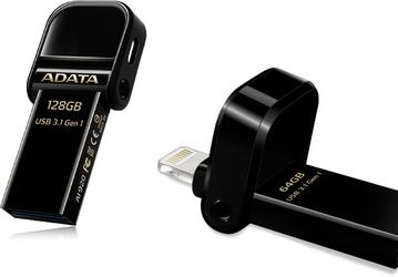 Флэш-накопители Adata i-Memory AI920 Jet Black оснащены интерфейсами Lightning и USB 3.1 Gen 1