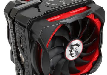Процессорный охладитель MSI Core Frozr XL оснащен двумя вентиляторами 