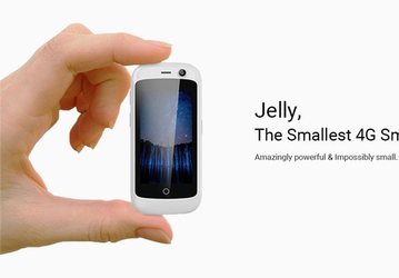 Uniherz Jelly — крохотный смартфон с экраном диагональю 2,45 дюйма и ОС Android 7.0
