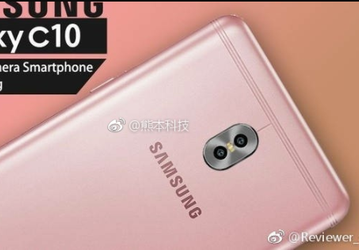 Появилось первое изображение смартфона Samsung Galaxy C10, оснащённого сдвоенной камерой