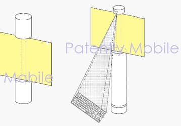 Samsung патентует электронное устройство в форме цилиндра со сворачивающимся дисплеем и проекционной клавиатурой 