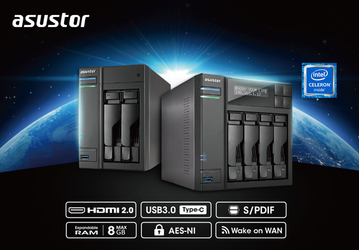В сетевых накопителях Asustor AS6302T и AS6404T используются SoC платформы Intel Apollo Lake
