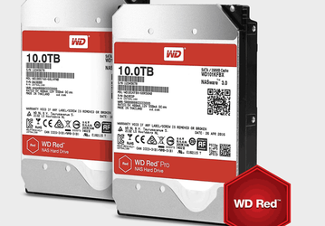 Представлены жесткие диски WD Red и WD Red Pro объемом 10 ТБ