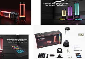 Enermax NEOChanger: помпа с баком для охлаждающей жидкости, украшенная полноцветной подсветкой