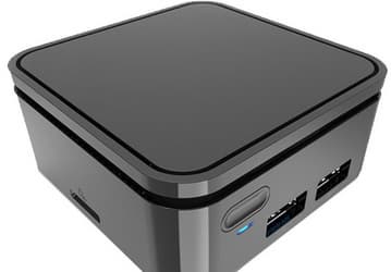Объем мини-ПК ECS PB01CF на платформе Intel Apollo Lake составляет всего 0,15 литра