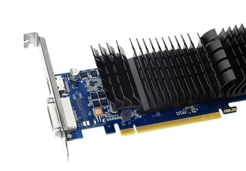 У Asus большинство моделей видеокарты GeForce GT 1030 имеют активное охлаждение