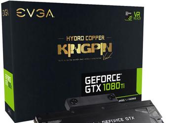 3D-карта EVGA GeForce GTX 1080 Ti K|NGP|N Hydro Copper оснащена водоблоком и разогнана производителем