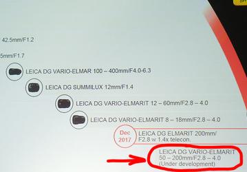 Следующим Panasonic представит объектив Leica DG Vario-Elmarit 50-200mm f/2.8-4 ASPH Power O.I.S.