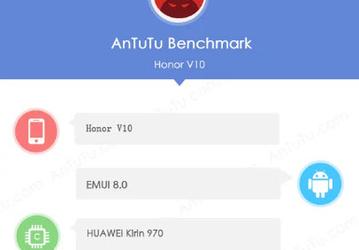 Смартфон Honor V10 в тесте AnTuTu практически не уступает Huawei Mate 10 Pro