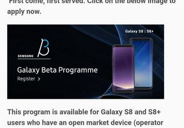 Samsung уже запустила бета-тестирование версии Android 8.0 для Galaxy S8 и S8+