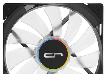 Вентиляторы Cryorig QF120 LED оснащены белой подсветкой