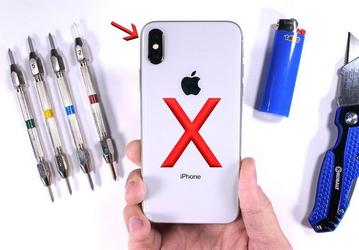 Смартфон iPhone X отлично прошёл испытания JerryRigEverything