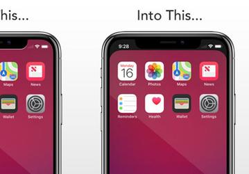 Приложение Notcho делает iPhone X больше похожим на большинство современных смартфонов