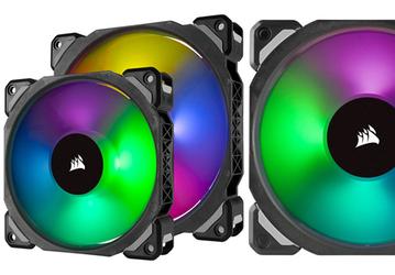 В вентиляторах Corsair ML PRO RGB используются подшипники на магнитной левитации
