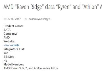 AMD даст новую жизнь бренду Athlon в виде APU поколения Raven Ridge