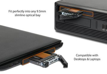 Icy Dock ToughArmor MB411SPO-1B позволяет установить накопитель типоразмера 2,5 дюйма вместо тонкого оптического привода