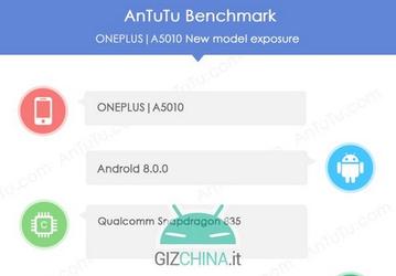 ПО AnTuTu указывает на то, что OnePlus 5T получит сдвоенную камеру с 20-мегапиксельными датчиками