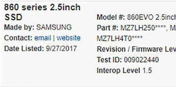 В серию твердотельных накопителей Samsung 860 Evo войдут модели объемом до 4 ТБ