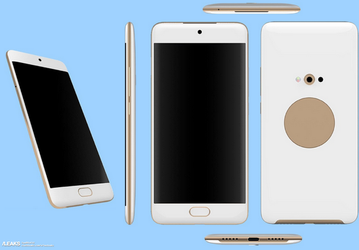 Опубликованы новые изображения смартфона Meizu X2, который оснащен дополнительным круглым дисплеем