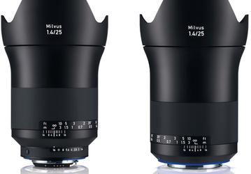 Представлен объектив Zeiss Milvus 1.4/25 